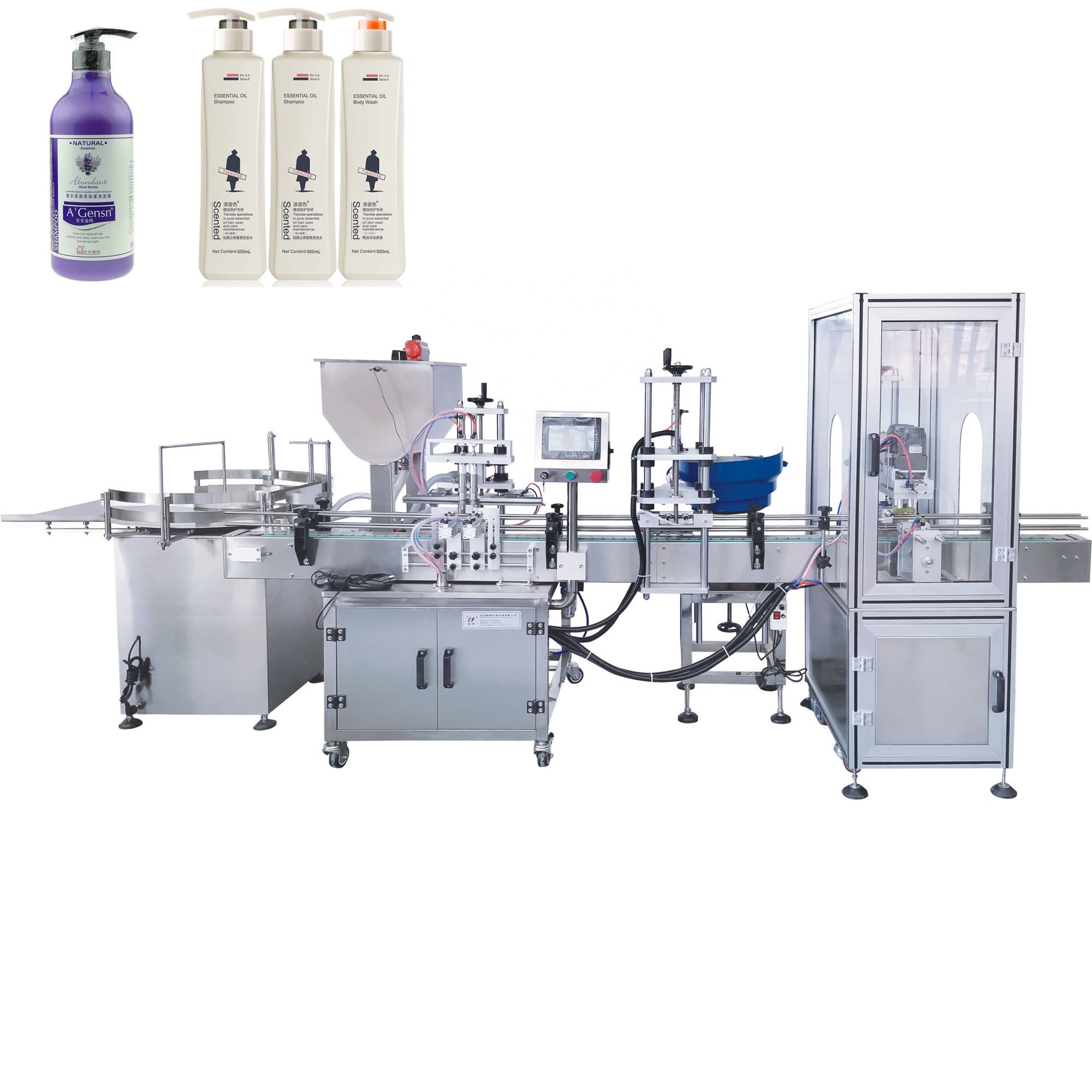 Auto Production Line Equipment Product Line Factory Price Automatic Vial Rotary Filling Capping Machine
