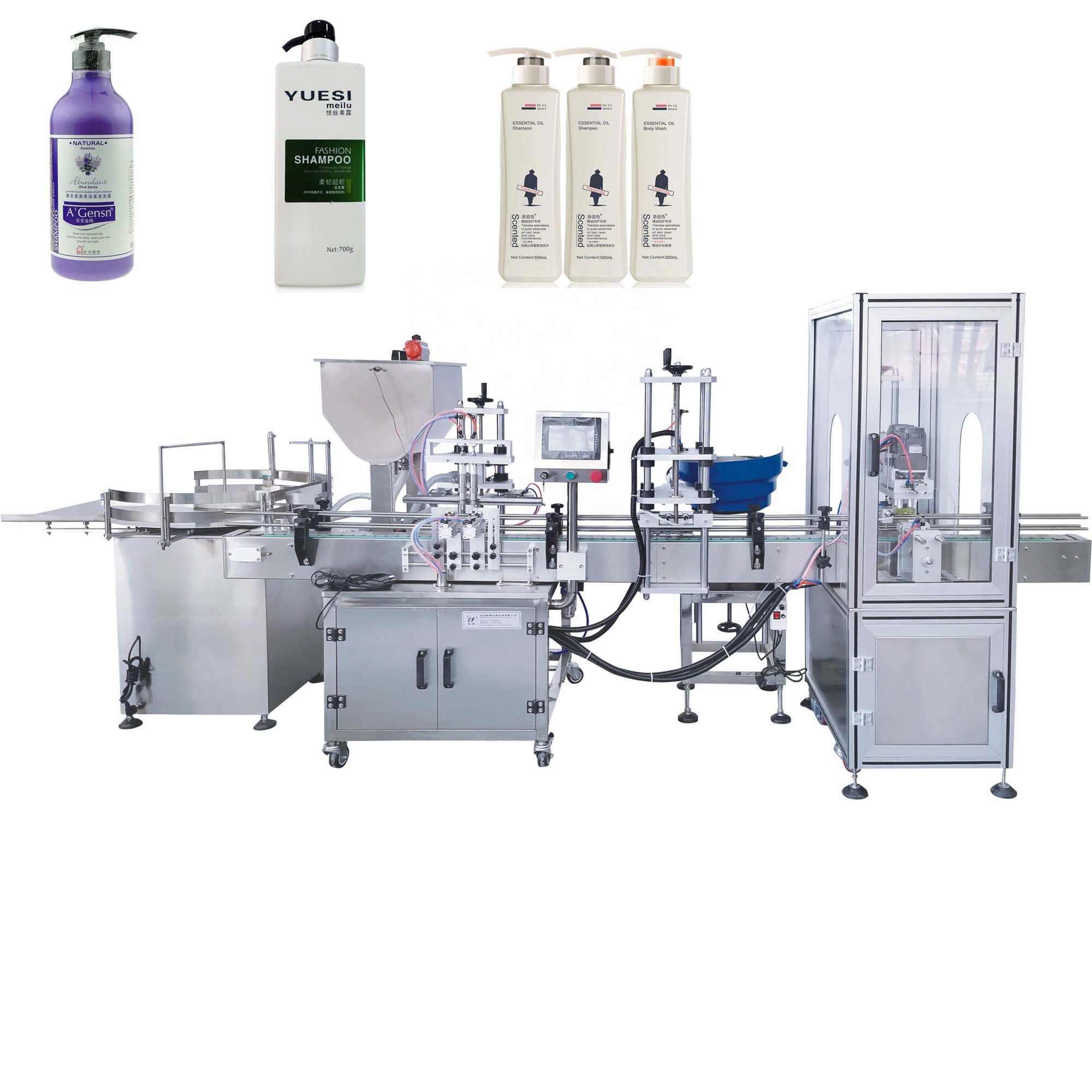 Auto Production Line Equipment Product Line Factory Price Automatic Vial Rotary Filling Capping Machine