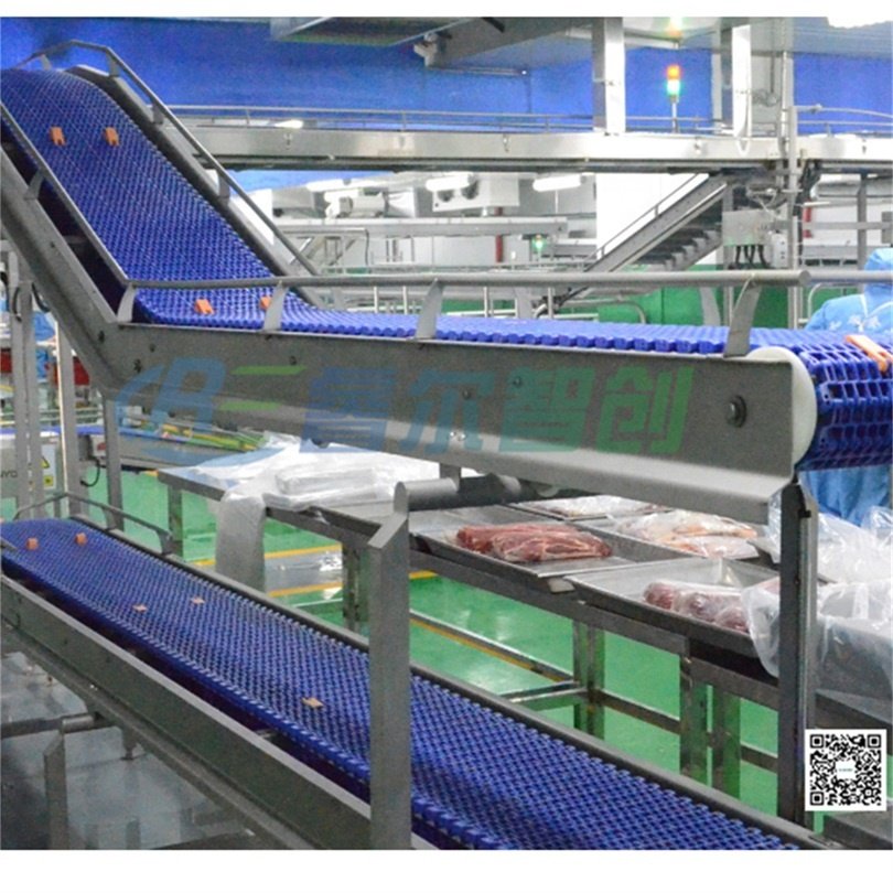 Smooth Stainless Steel Assembly Line Conveyor Belt for the Food Industry and Metal Conveyance