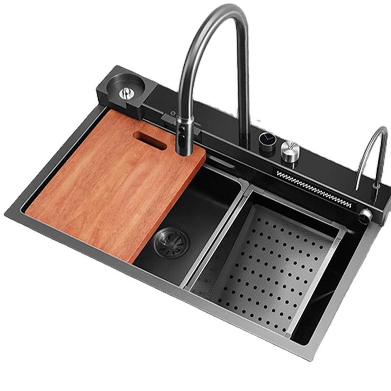 Kitchen Ware Stainless Steel Water Big Sink Gold Color PVD Coating Machine
