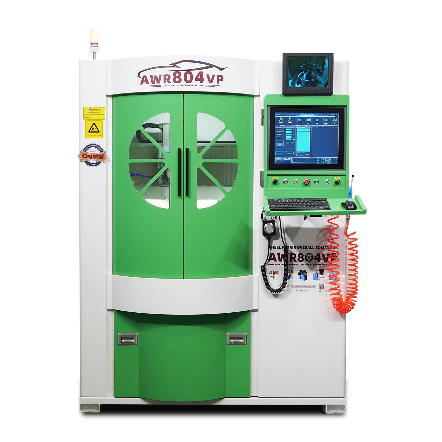 Professional Alloy Wheel Repair Machine AWR804VP With Small Body and High Working Efficiency