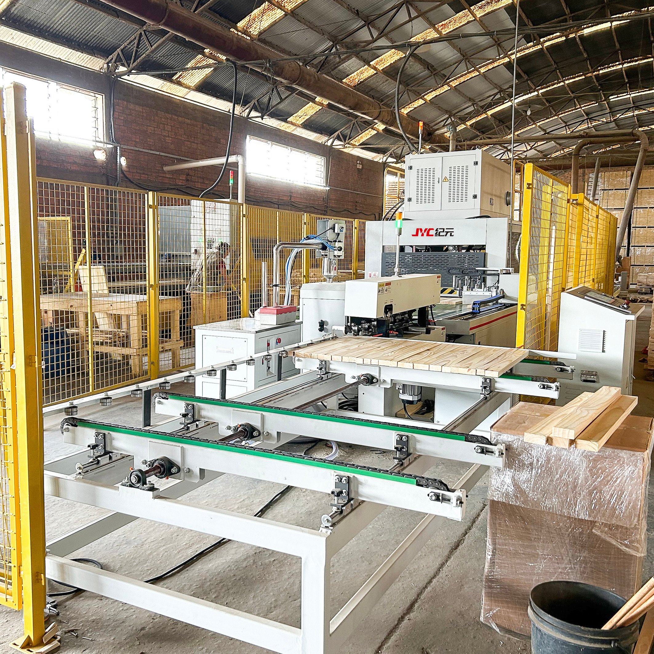 Hot Sale JYC Full Auto High Frequency Finger Joint Board Joining Machine