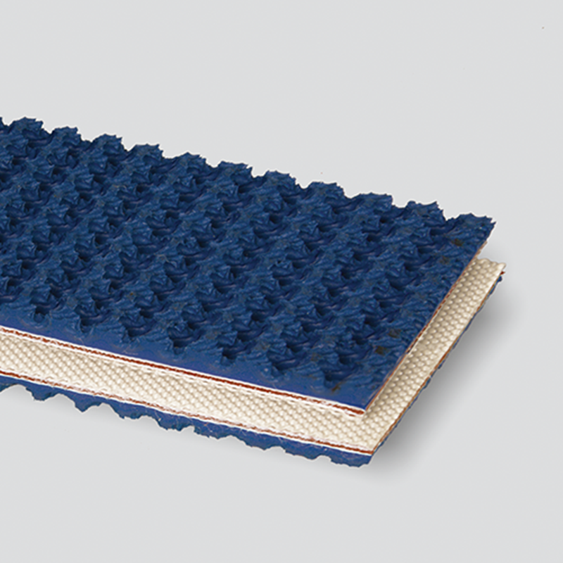 Customized size rough top rubber belt conveyor belt ribbed rubber