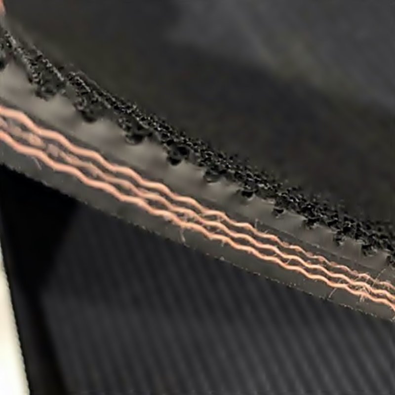 Customized size rough top rubber belt conveyor belt ribbed rubber