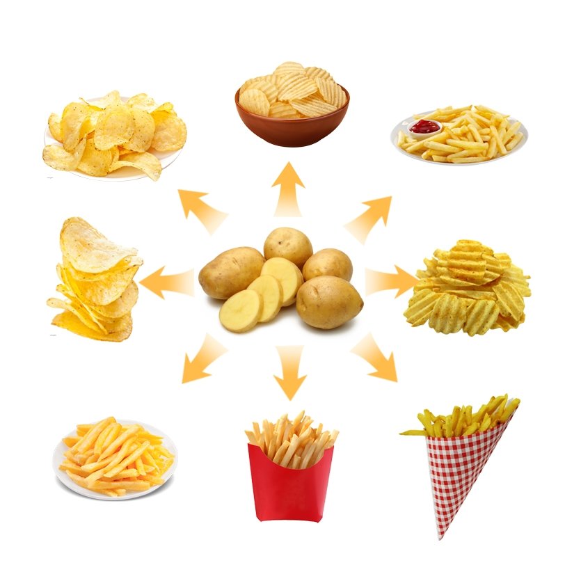 KLS Low-Cost Semi-Auto Fried Chips Making Line French Fries Equipment for Restaurants and Manufacturing Plants