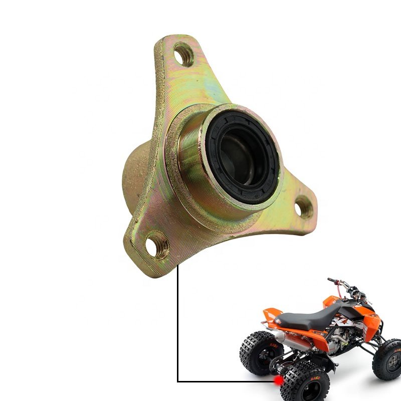LING QI 3 Studs 4 Hole Rear Axle Brake Disc Sprocket Hub 17T 23T 24T 32T For Karting Electric Quad Bike Four-Wheel