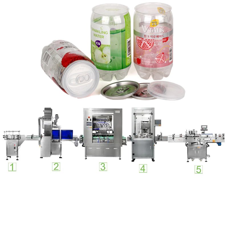 Beverage Beer Soft Drinks Automatic Tin Aluminum Can Washing Filling Sealing Machine Line