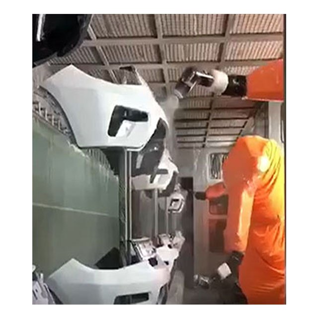 Auto Parts Spray Electrostatic Uv Automatic Powder Painting Line