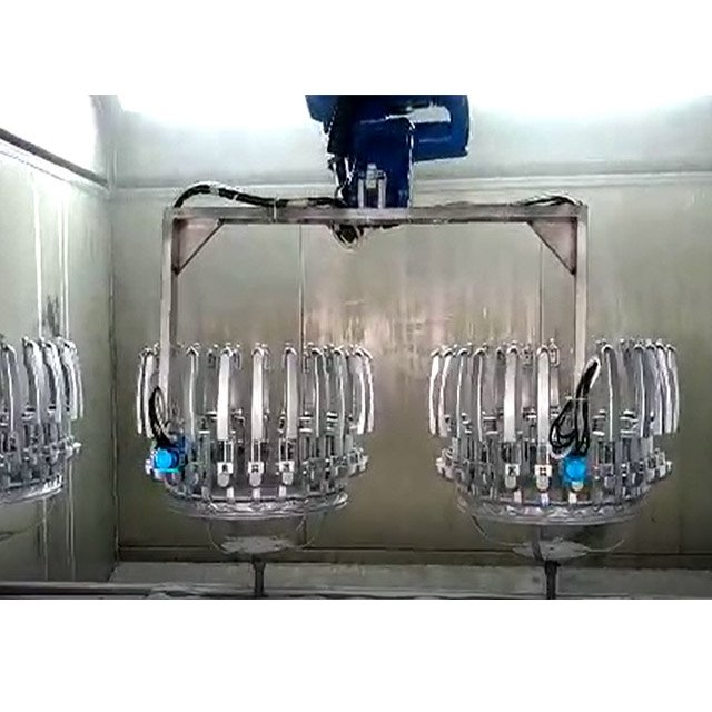 Auto Parts Spray Electrostatic Uv Automatic Powder Painting Line