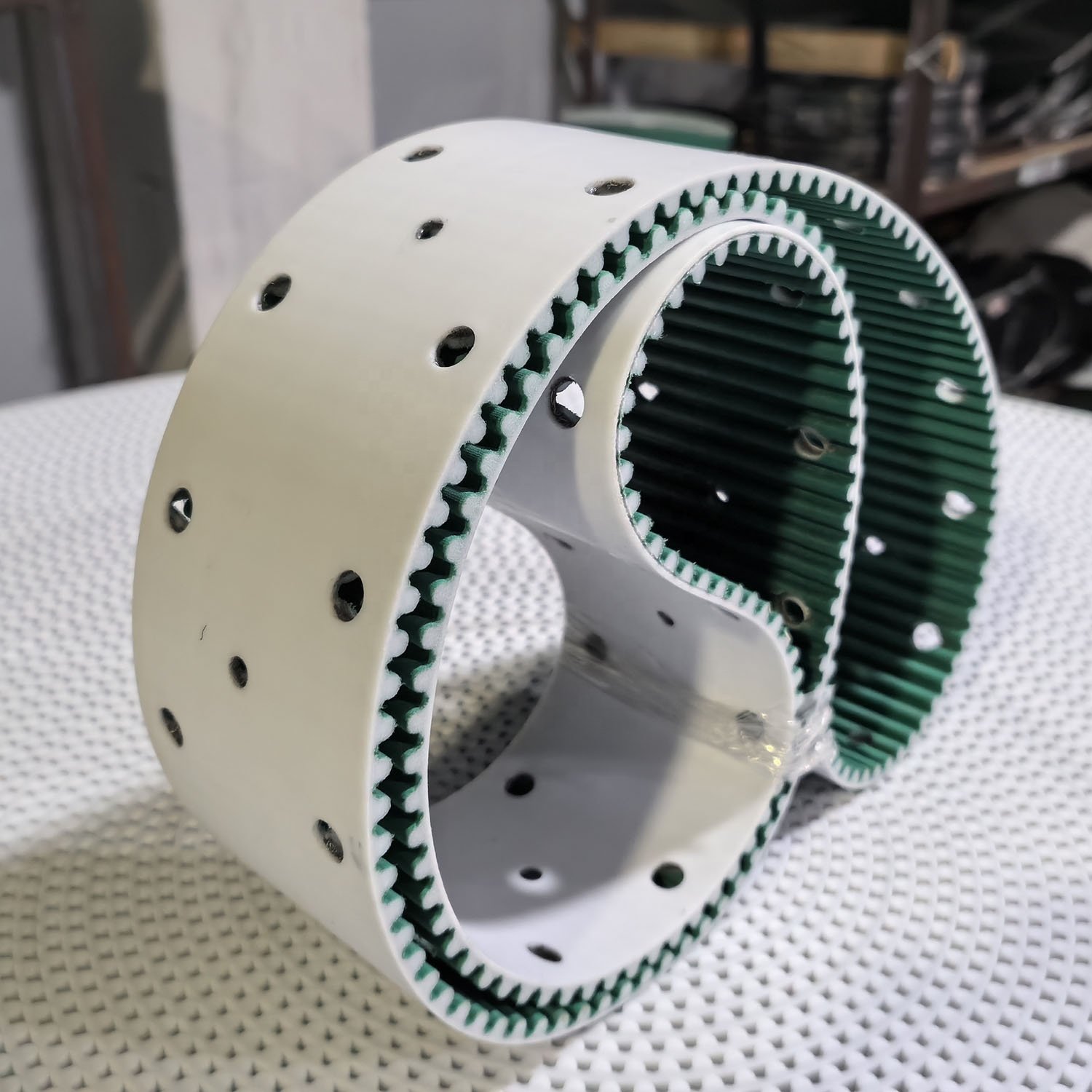 Jinxi PU transmission belt with steel-cord pu PAZ coated endless timing belt with punching hole
