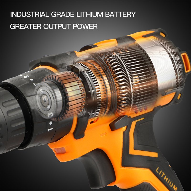 Impact drill 21V cordless portable lithium electric drill impact miniature repair other hand power tools power tool accessories