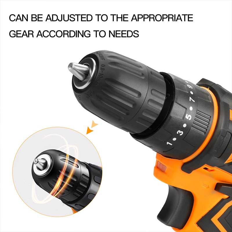 Impact drill 21V cordless portable lithium electric drill impact miniature repair other hand power tools power tool accessories