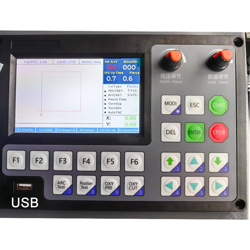 Portable Plasma Cutting Machine for Multiple Use Project Sheet Metal Cut F2100K System Auto Height Control Torch G Code Read