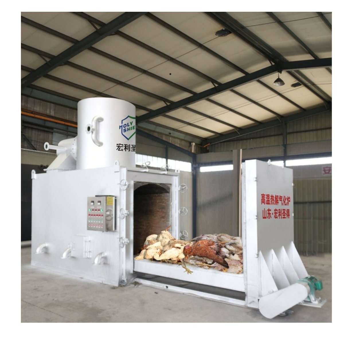 Animal Crematoria Machine Poultry Chicken Incinerator Pet Waste Disposal Animal Incinerator Price Pet Incinerator