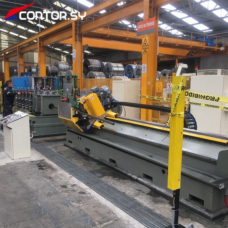 Steel Pipe Making Machine Industrial Metal Tube Mill Fly Saw Cold Flying Cutting Machine