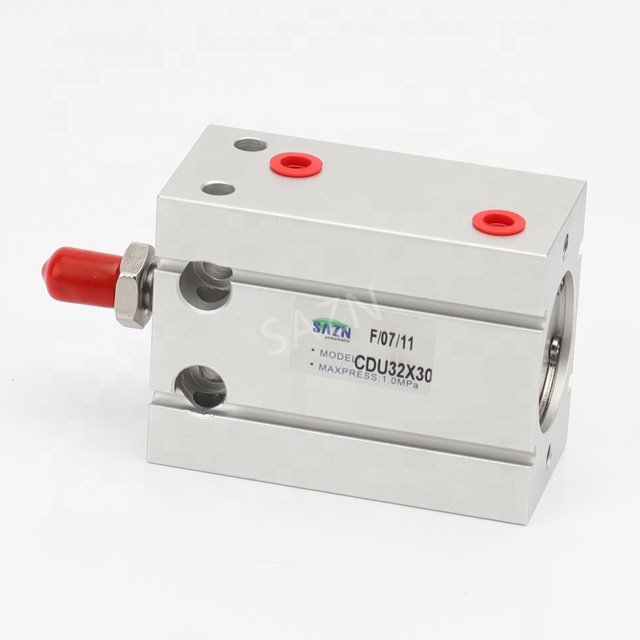 Multi-position Compact Clamping CDU CU Double Acting Single Rod Pneumatic Cylinder Free Mount Cylinder