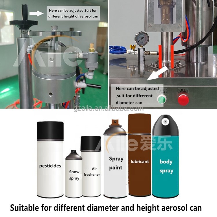 Manual N2 Propane Gas Refill Machine LPG Gas Filling Equipment for Semi Automatic Aerosol Filling Machine