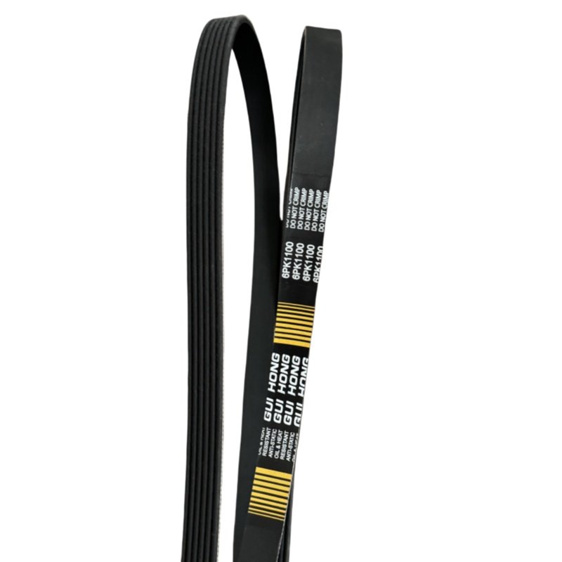 High Performance Poly V Belt 6PK 2040 Power Rubber PK Belt Customized OEM Timing Fan Ribbed Belt for Transmission