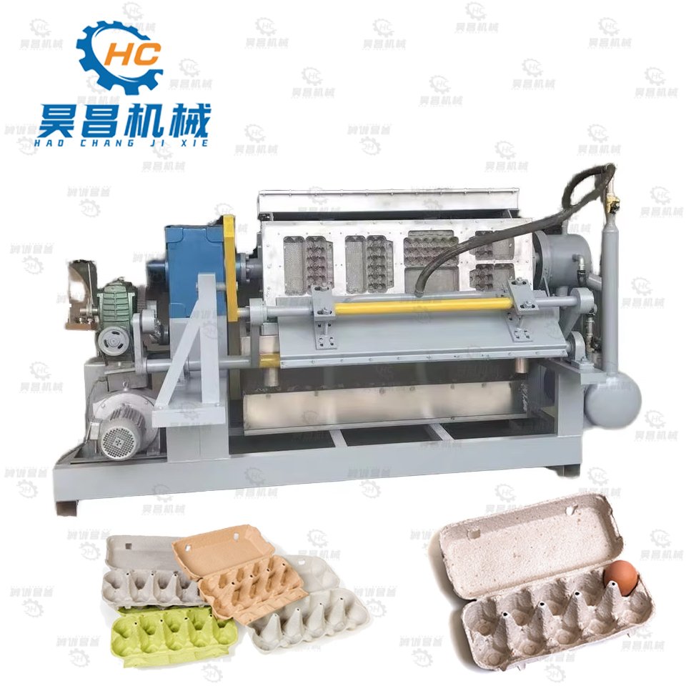 Auto Egg Carton Production Line Pulp Molding Farm Restaurant Home Hotels-Wood Pulp Motor Pump Core Manufacturing Plant