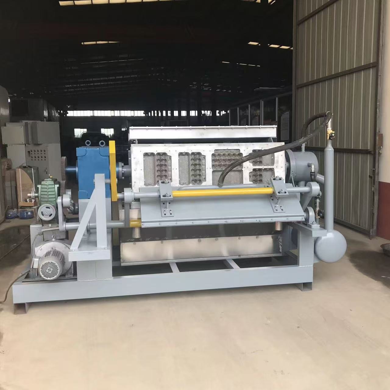 Auto Egg Carton Production Line Pulp Molding Farm Restaurant Home Hotels-Wood Pulp Motor Pump Core Manufacturing Plant