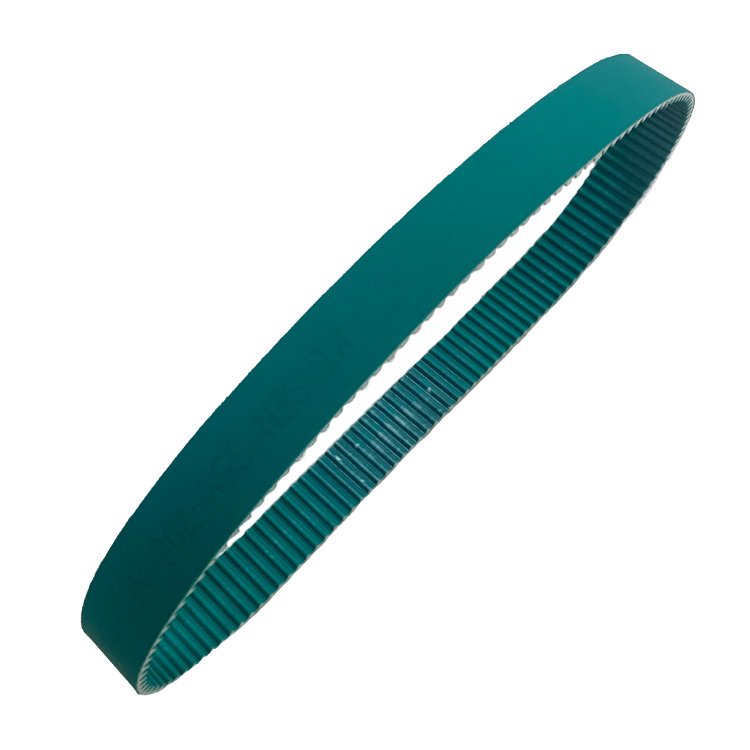 PU synchronous belt with green cloth on both sides custom size timing belt