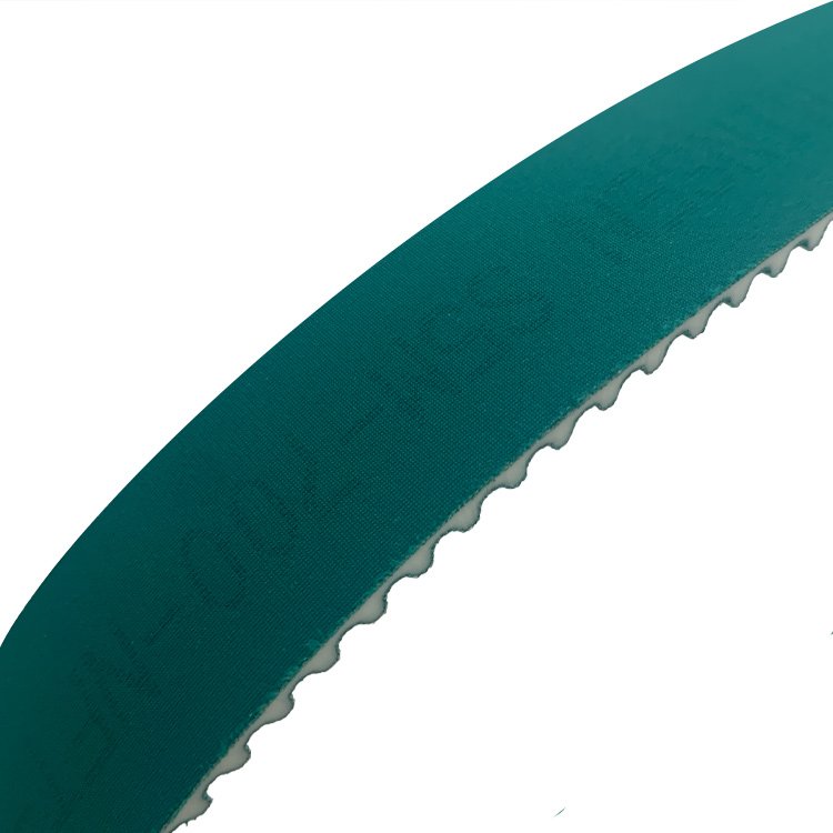 PU synchronous belt with green cloth on both sides custom size timing belt