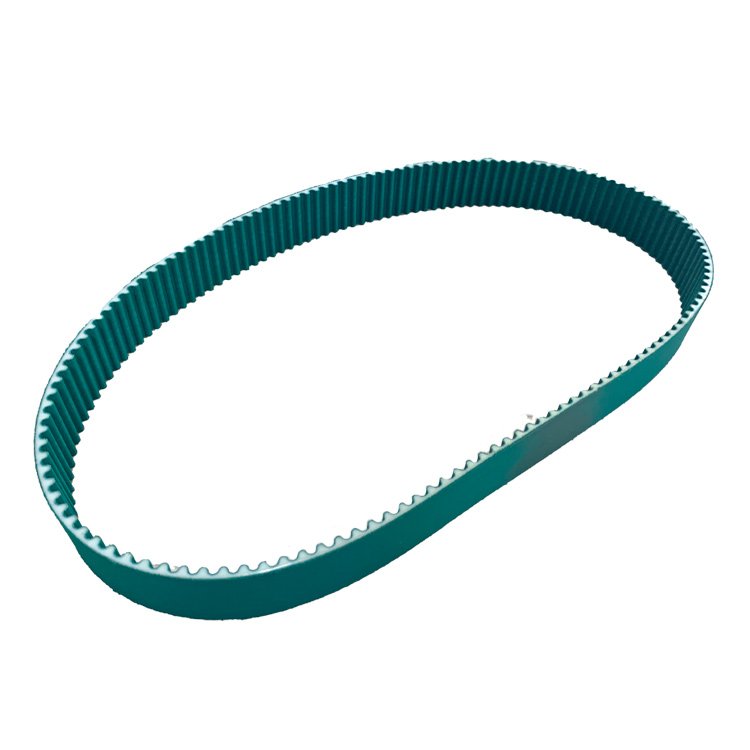 PU synchronous belt with green cloth on both sides custom size timing belt