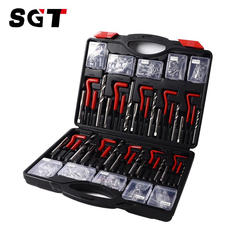 261pcs Metric Imperial Thread Repair Kit High Speed Steel 4241 for Automotive Switch Equipment