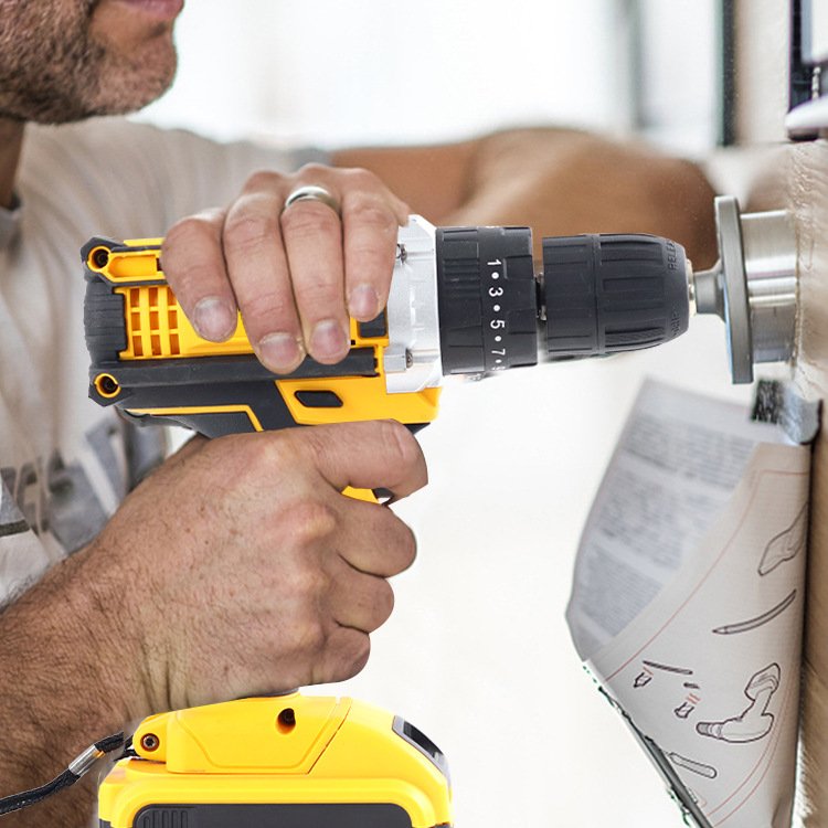 high quality 21v cordless power wireless drill electric drill machine mini electric drill electric tool set