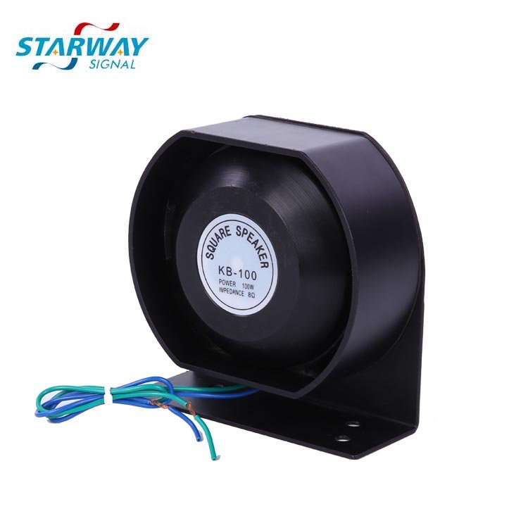 Starway 100W Slim Car Ambulance Horn Siren Horn Loudspeaker With Amplifier