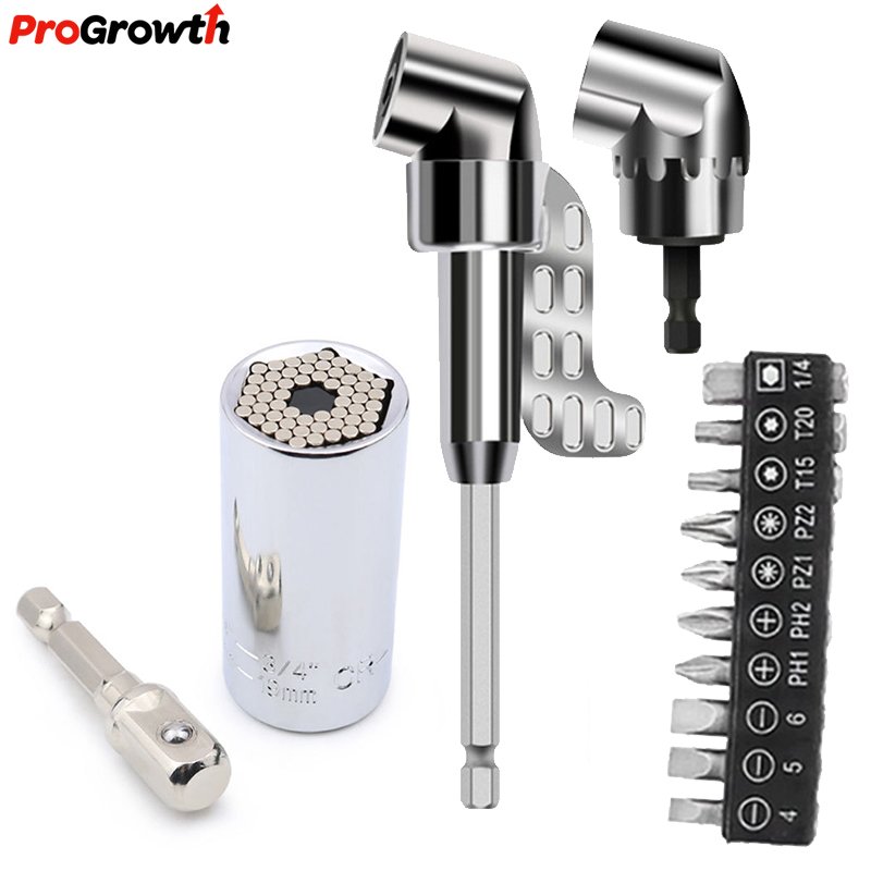 Sleeve Quick Change Set Hardware Tools Accessories Power Drills Kit Universal Flexible Shaft AD Connecting Rod Right Angle Sets