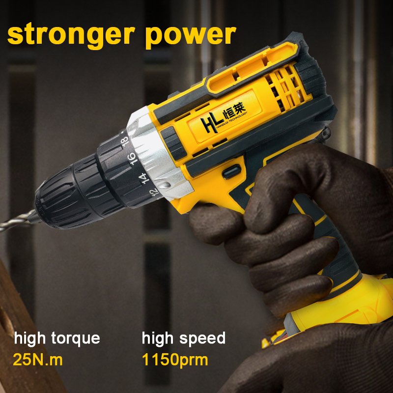 Henglai Hot selling battery pack for power craft cordless drill hand machine electric holder mini tools Cordless Drill power