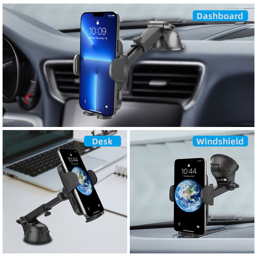 Wholesale Manufacturer Phone Accessories Holder Cell Phone Holder Car Mount Mobile Stand Flexible Neck Car Phone Holder Bracket