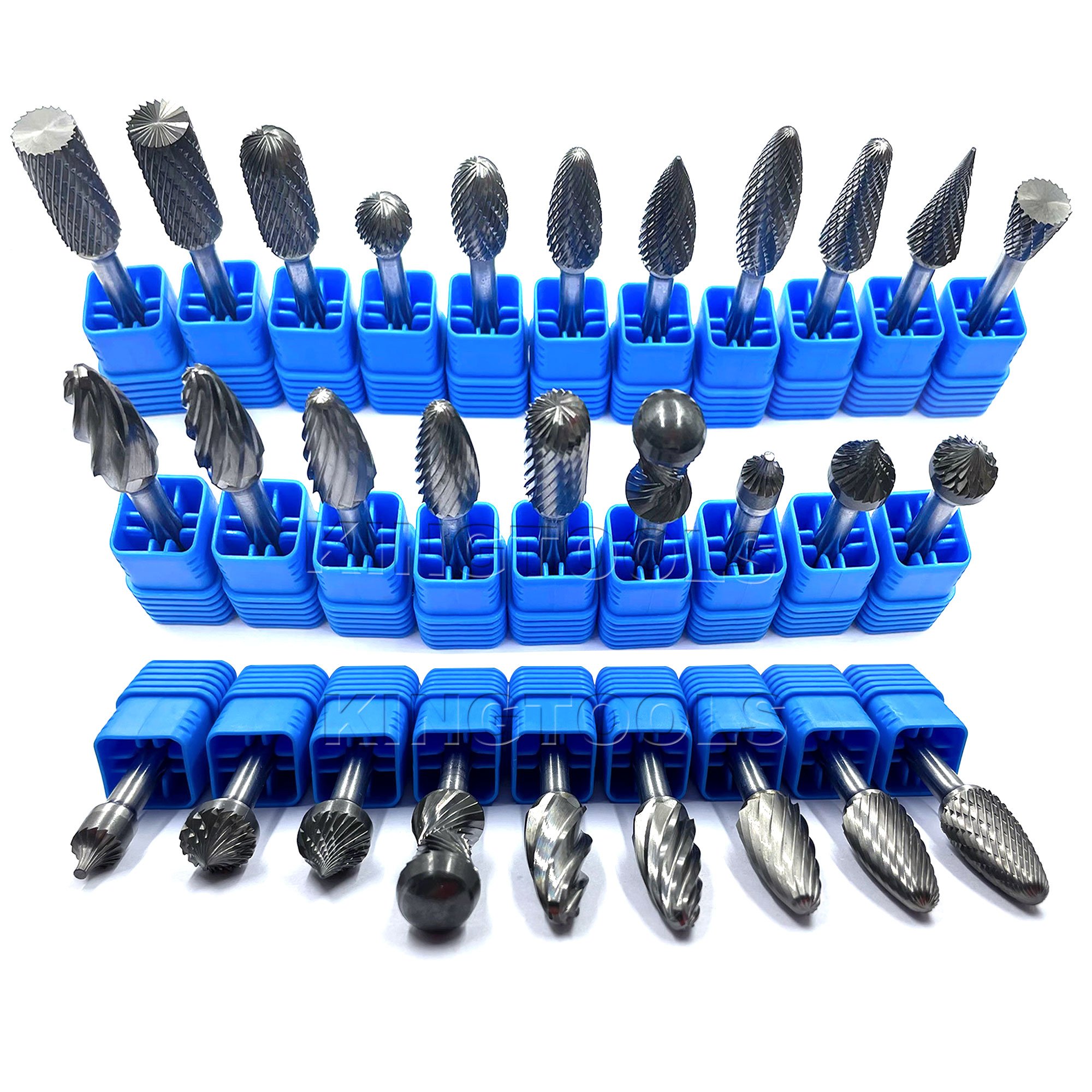 Factory Wholesaler Cutting Burrs For Die Grinder Drill Bits Rotary Files Burs Power Tool Parts Tungsten Carbide Burrs