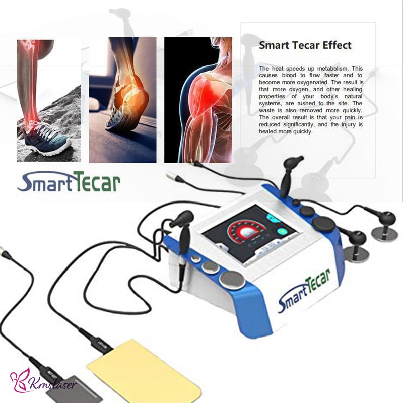 Portable 448khz Rf Tecar Therapy Ret Cet Diathermy Tera Hertz Frequency Device Tecartherapy Physical Portable Tensamax