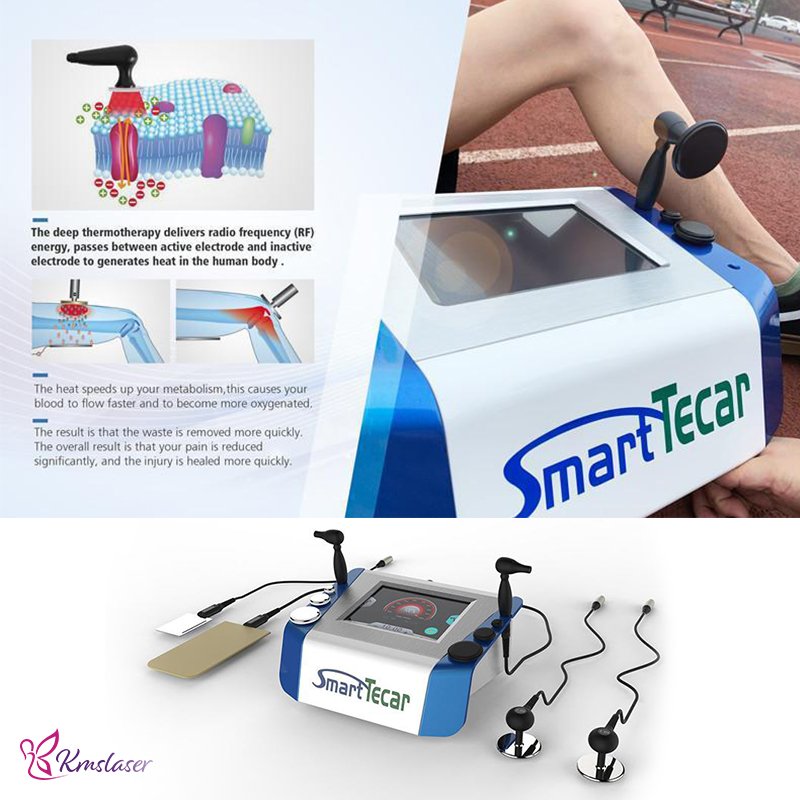 Portable 448khz Rf Tecar Therapy Ret Cet Diathermy Tera Hertz Frequency Device Tecartherapy Physical Portable Tensamax