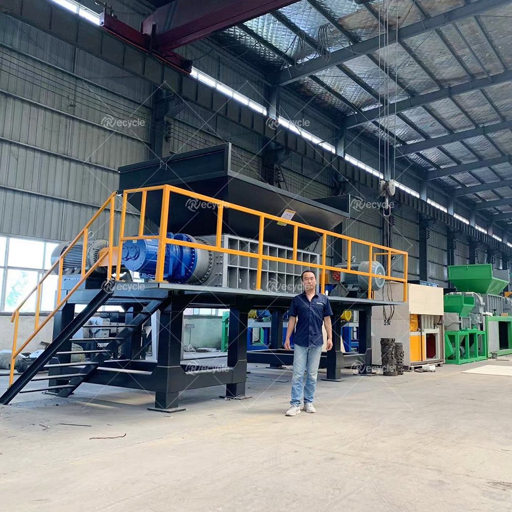 Industrial Wood Tire Metal Shredder Heavy Duty Container Plastic Car Body Scrap Car Shredder Plastic Shredder Machine