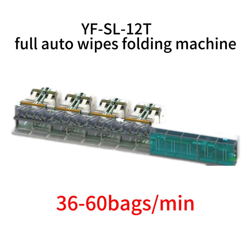 Full Auto Big Package Baby Wet Tissue Manufacturing Equipment Wipes Production Line Lingettes Making Packaging Machine 12 Lanes