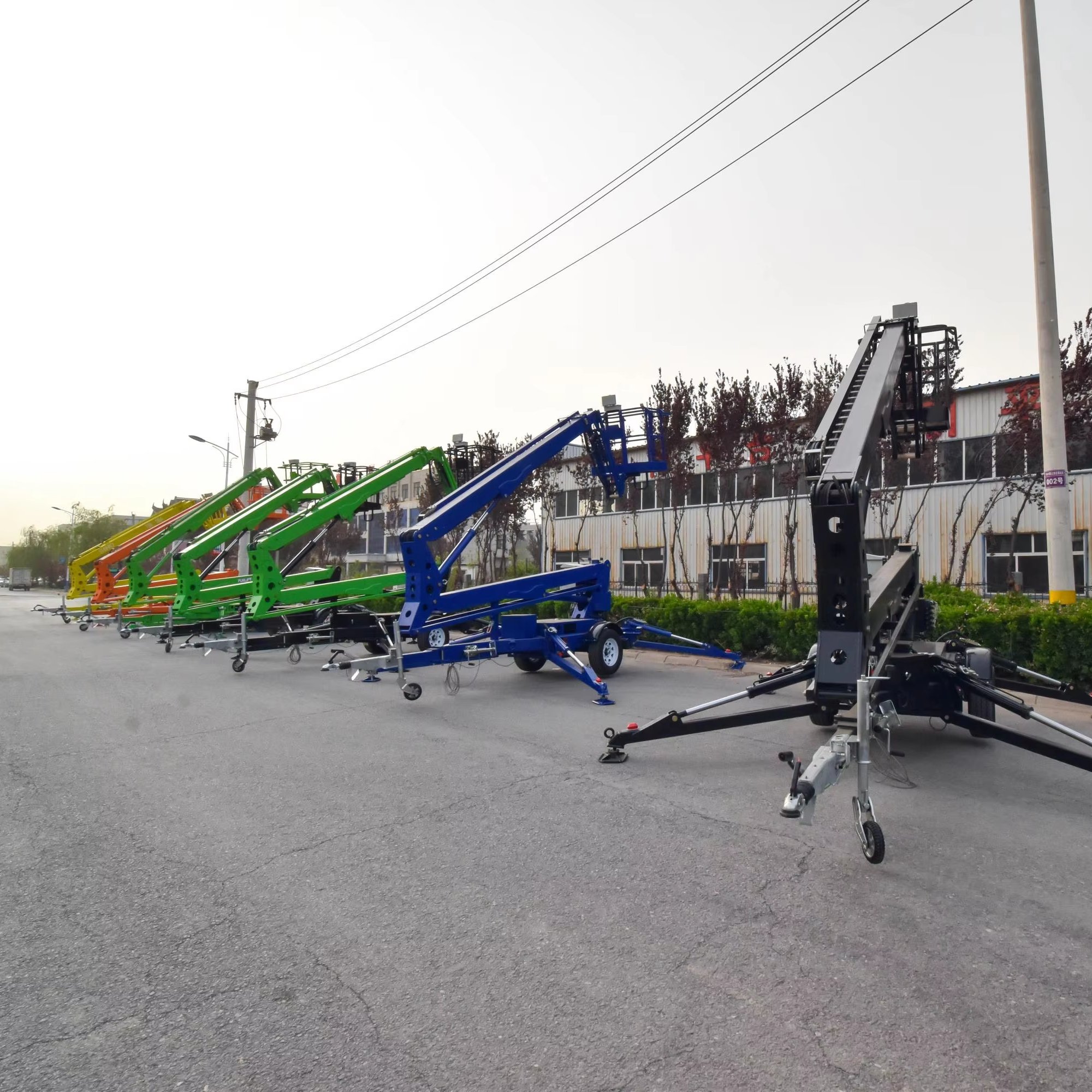 New AWP Man Lifts Chassis-Mounted Telescopic Trailer Hydraulic Platform Lift Motor Towable Articulated Boom Nacelle Lifts