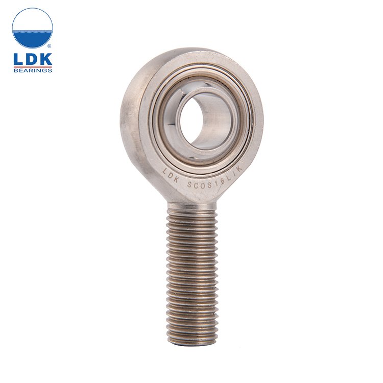 LDK all stainless steel thread male bearings straight ball joint rod ends
