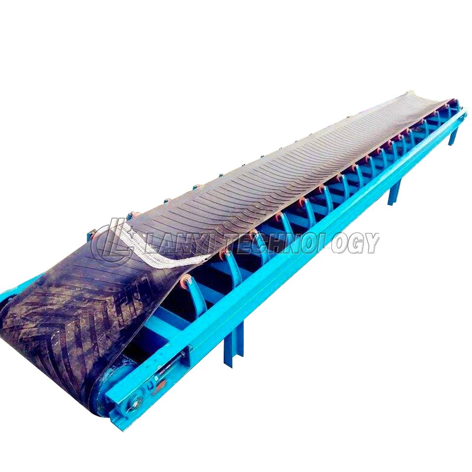 Hot Sale V-trough Wet Sludge Conveyor Belt Machine Transmission Belt Conveyor New Product 2020 Provided Carbon Steel 1 Set Chile