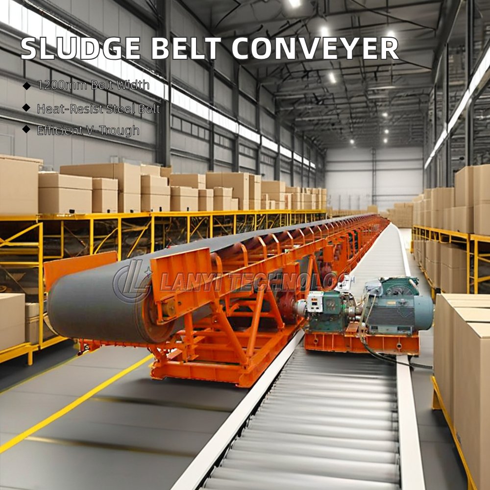 Hot Sale V-trough Wet Sludge Conveyor Belt Machine Transmission Belt Conveyor New Product 2020 Provided Carbon Steel 1 Set Chile