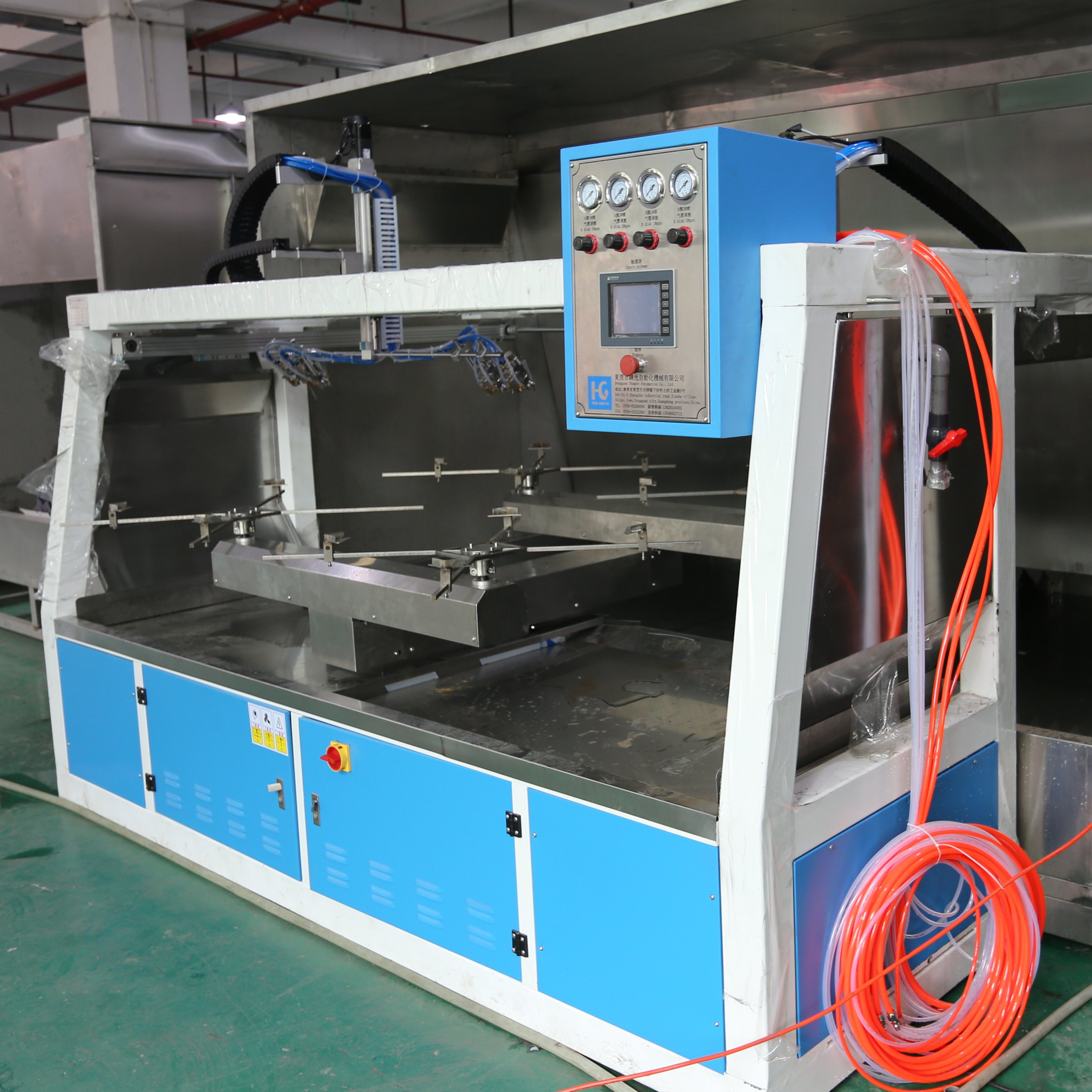 Automatic Car Parts Metal Wheel Hub Spray Paint Production Line Includes Coil Powder Coating Curing Oven For Manufacturing Plant