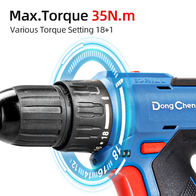 Dongcheng Economical Model Single Battery Pack Cordless Tool Set Cordless Drill Combo kit