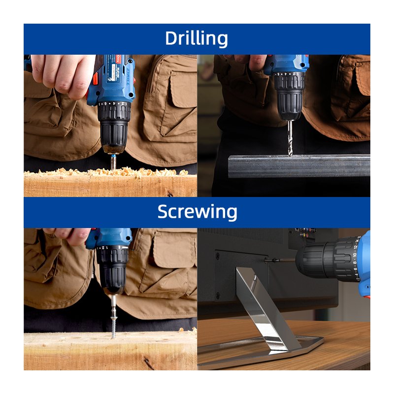 Dongcheng Economical Model Single Battery Pack Cordless Tool Set Cordless Drill Combo kit