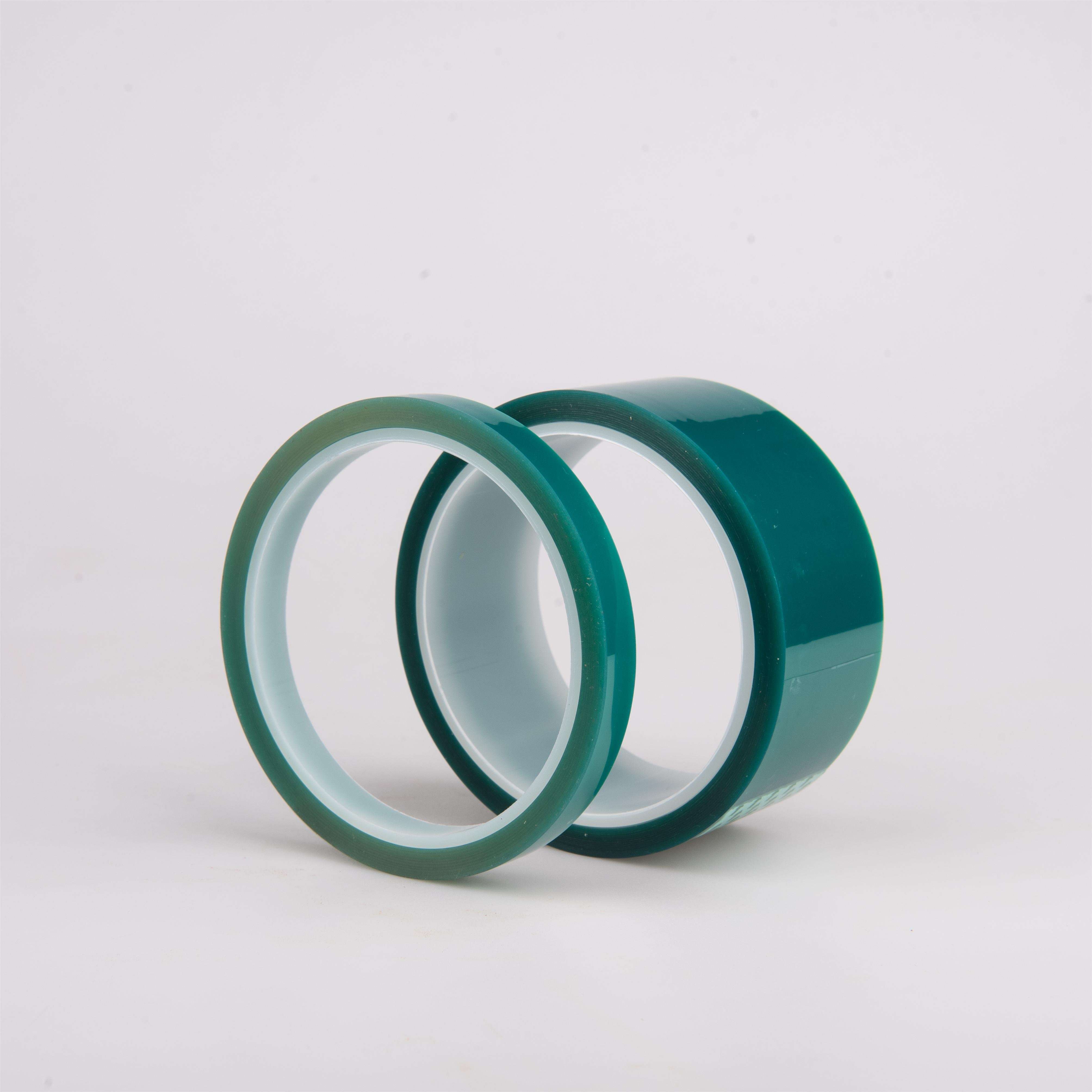 Customisable PET Green High Temperature Tape Silicone Power Adhesive Leather Splicing No Residue Tape