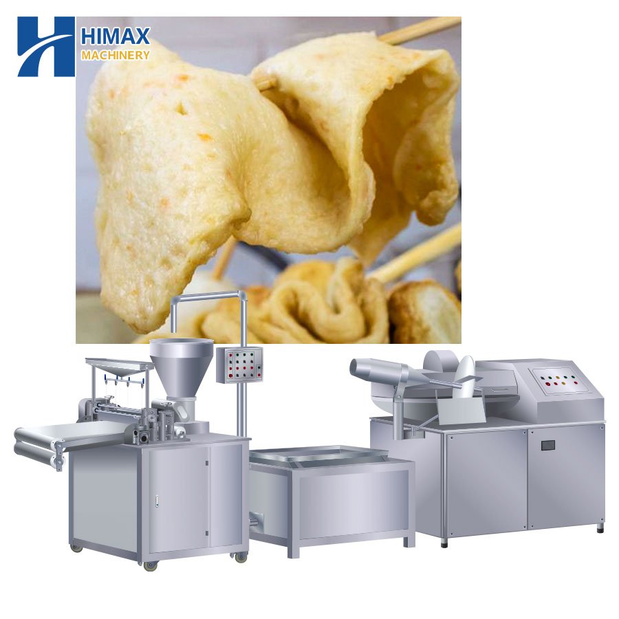 Full Automatic 450kg/h Korean Fried Fish Cake Making Machinery Plant Production Line with Factory Price
