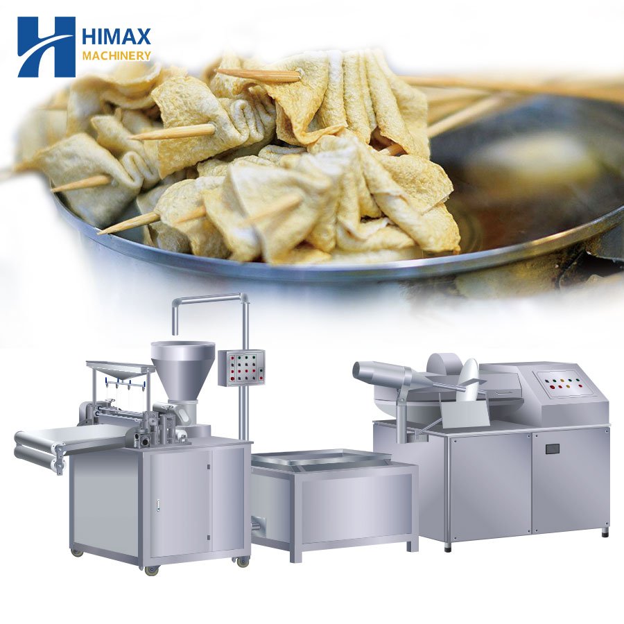 Full Automatic 450kg/h Korean Fried Fish Cake Making Machinery Plant Production Line with Factory Price