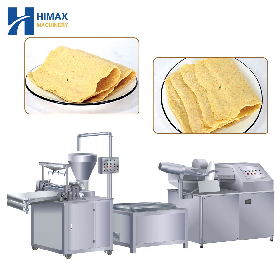 Full Automatic 450kg/h Korean Fried Fish Cake Making Machinery Plant Production Line with Factory Price