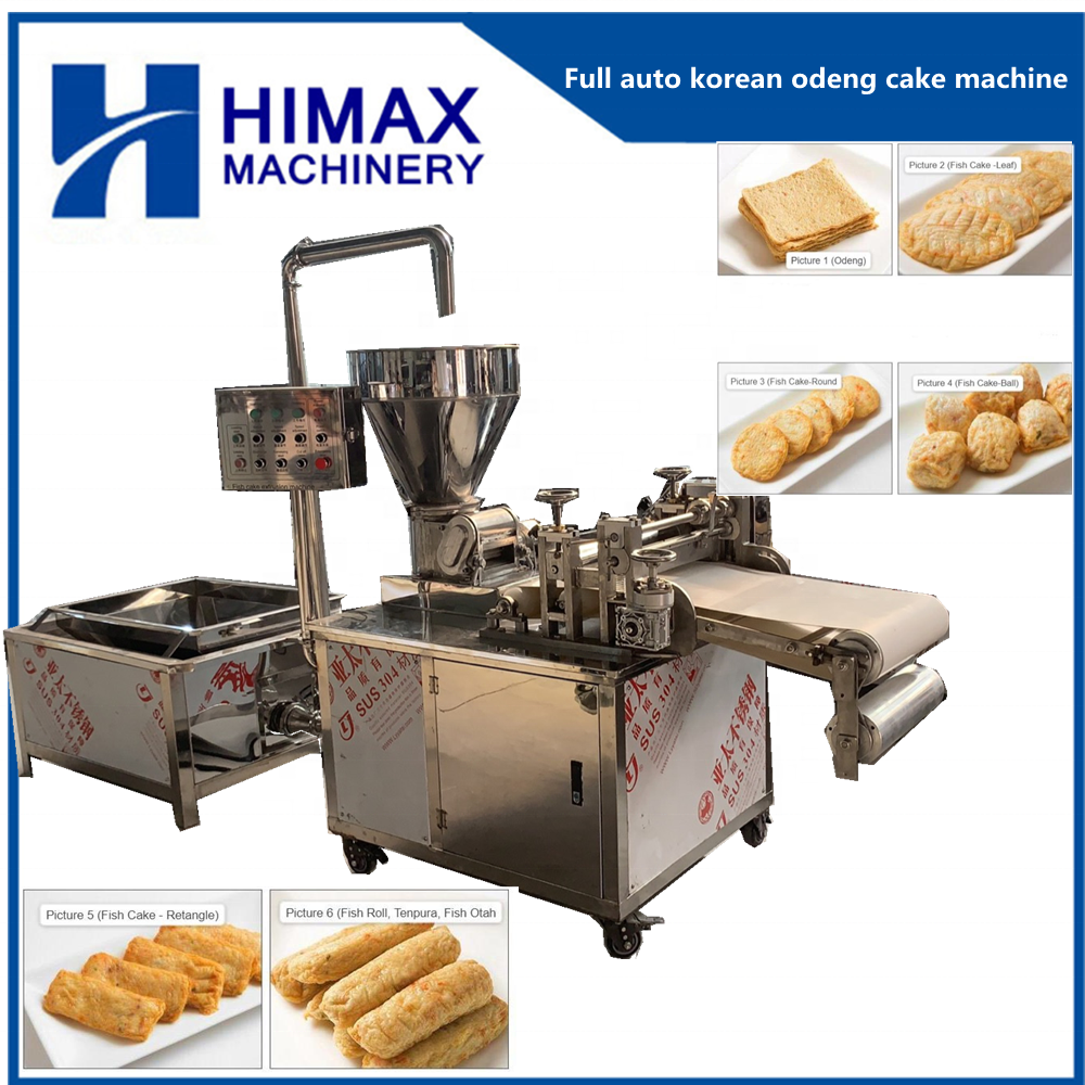 Full Automatic 450kg/h Korean Fried Fish Cake Making Machinery Plant Production Line with Factory Price
